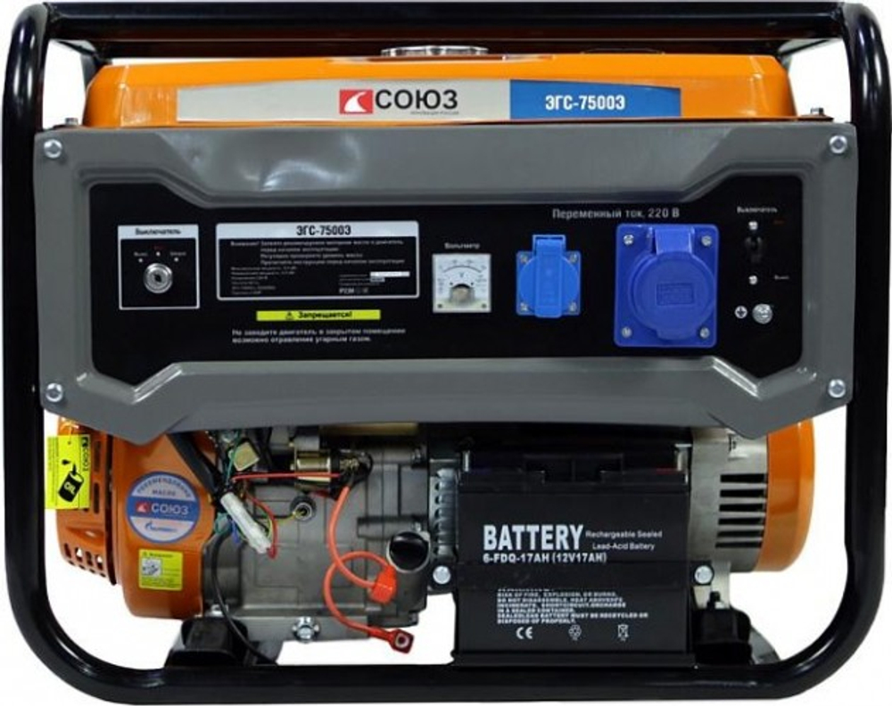 Генератор бензиновый СОЮЗ ЭГС-7500Э