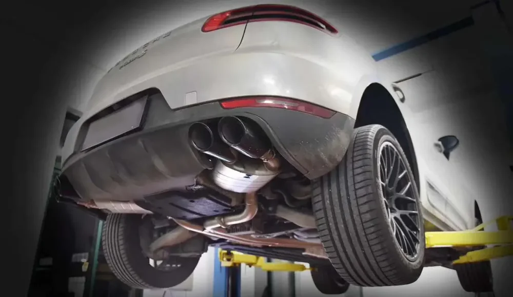 Спортивная выхлопная система с заслонками для Porsche Macan 95B.1 3.0T 2014-2018 Порше Макан