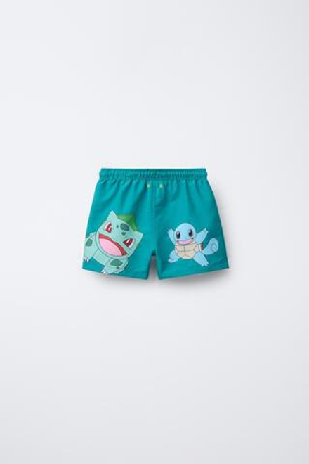ZARA ПЛАВКИ С ПРИНТОМ POKÉMON™, НЕФТЯНОЙ