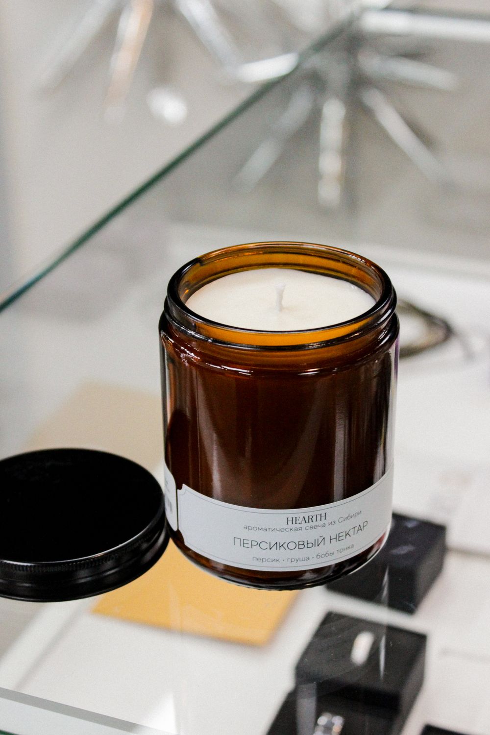 Свеча Персиковый нектар, стекло, 50 / 240 мл.
