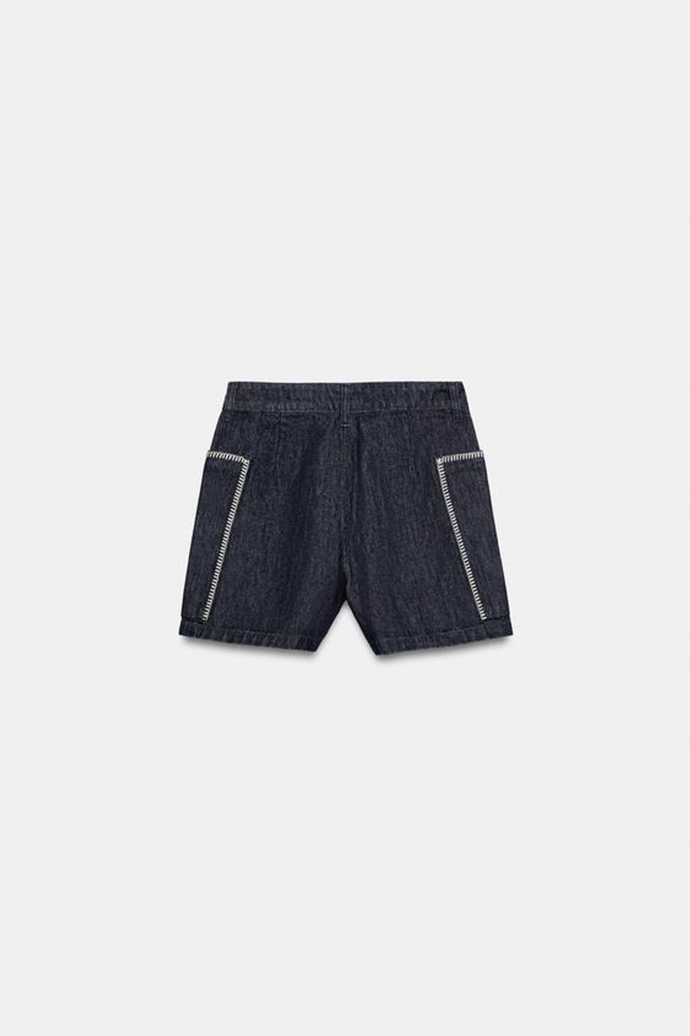 ZARA ШОРТЫ Z1975 С ВЫШИВКОЙ, СИНИЙ