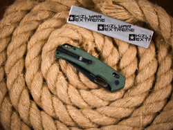 Складной нож SRM 9203-MG2 BlackWash сталь 10Cr15CoMoV рукоять OD Green Micarta