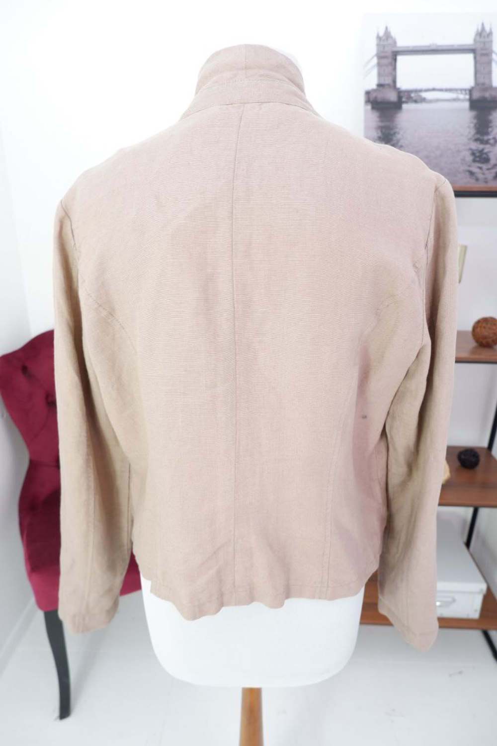 Жакет Laura Ashley льняной светлый 50 размер