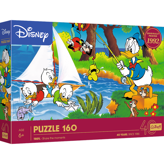 Puzzles - &quot;160&quot; - 40th anniversary Trefl - Lakeside adventure / Disney Standard Characters