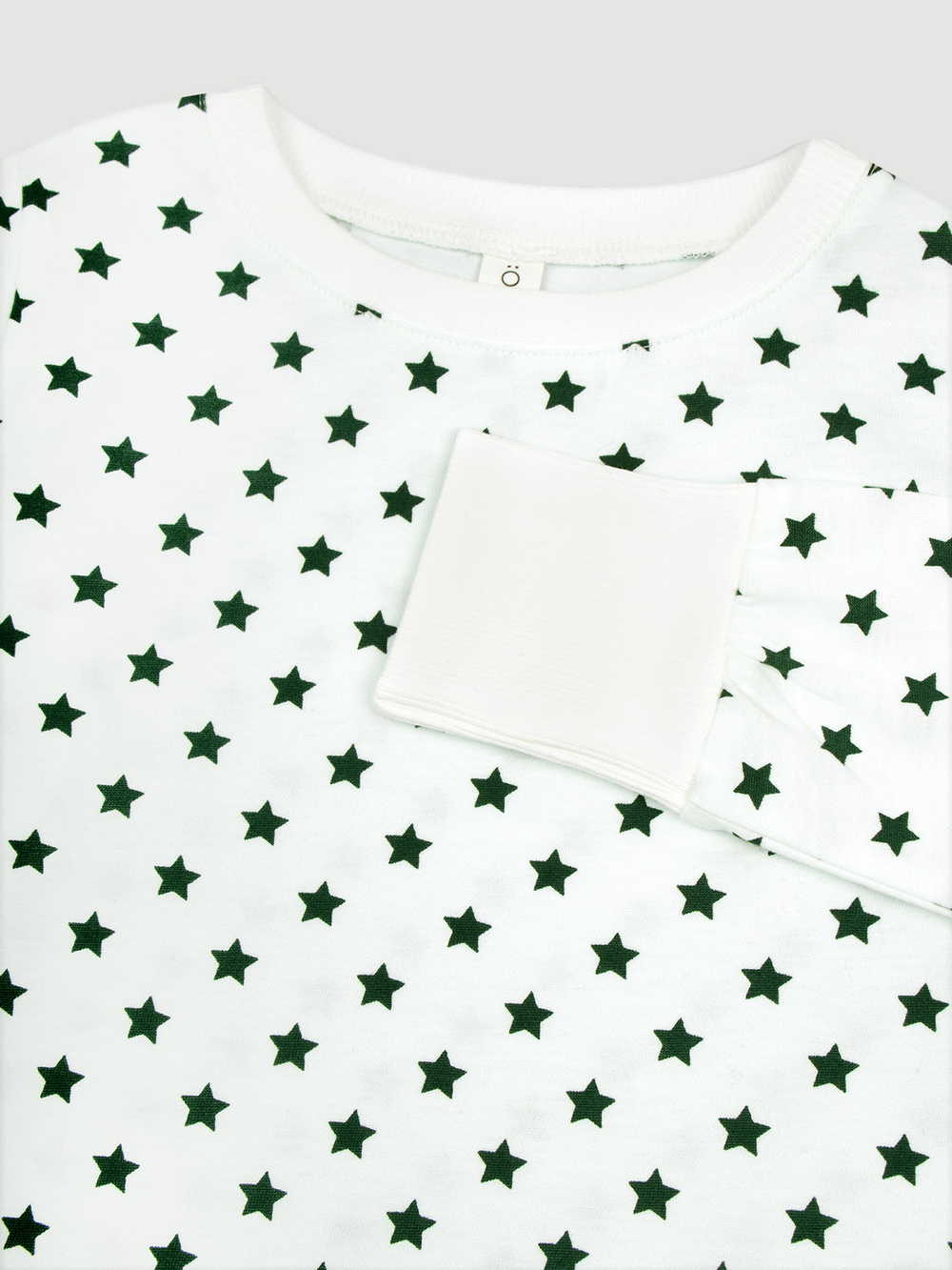 Пижама Mjölk Green Stars, на манжетах