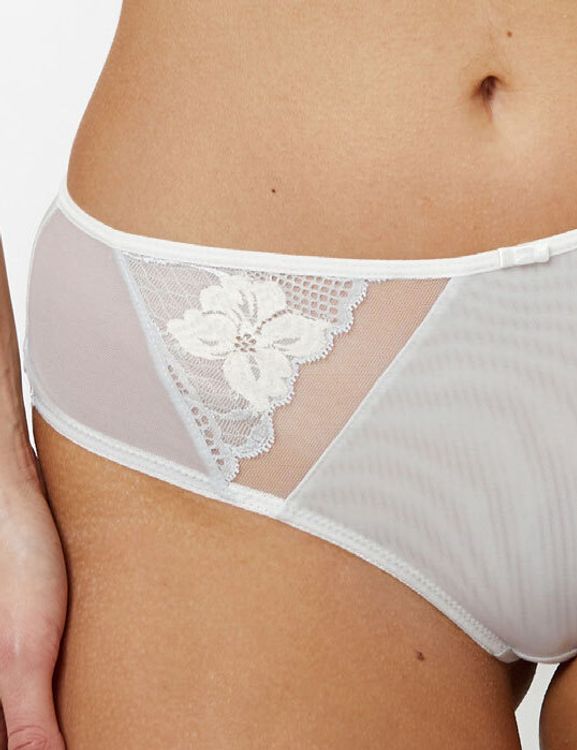 Трусы Subtille Nikolette бразилиана (светло-серый/желтый)