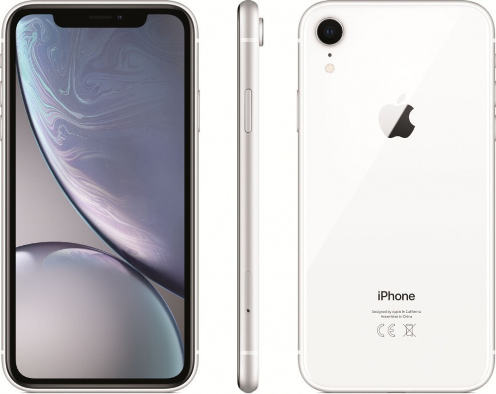 Смартфон Apple iPhone Xr 64 ГБ, nano SIM+eSIM, белый