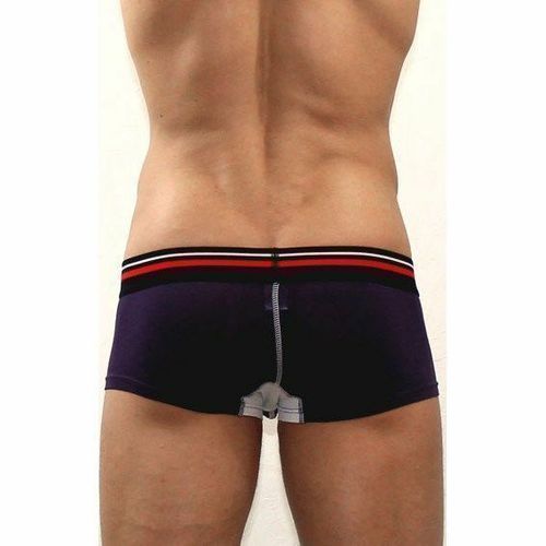 Мужские трусы боксеры фиолетовые с белой вставкой Diesel Purple DIS0047