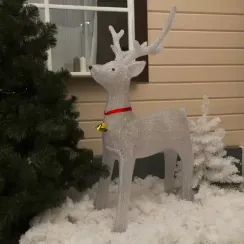 Светодиодная фигура Олень величавый 80×130×50 см., акрил, 228 холодных белых LED, 8 режимов, 24 В, Luazon Lighting (2310848)