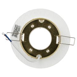 Светильник встраиваемый ЭРА DK80 WH/GD под лампу GX53 белый/золото