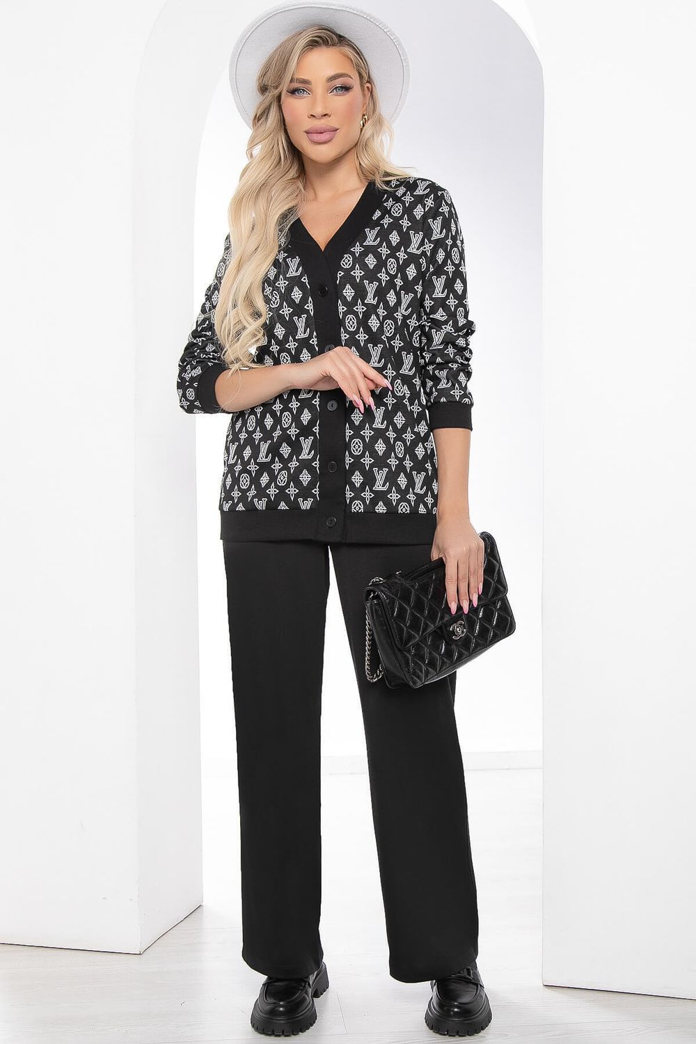 Костюм "Мгновение весны" (черно-белый) К8472 LT Collection (Акция)