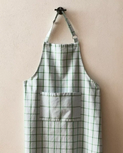 ZARA HOME ХЛОПКОВЫЙ ФАРТУК, СИНИЙ