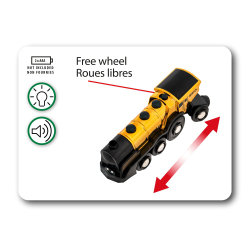 Brio - World Локомотив в металлическом золоте на батарейках 33630