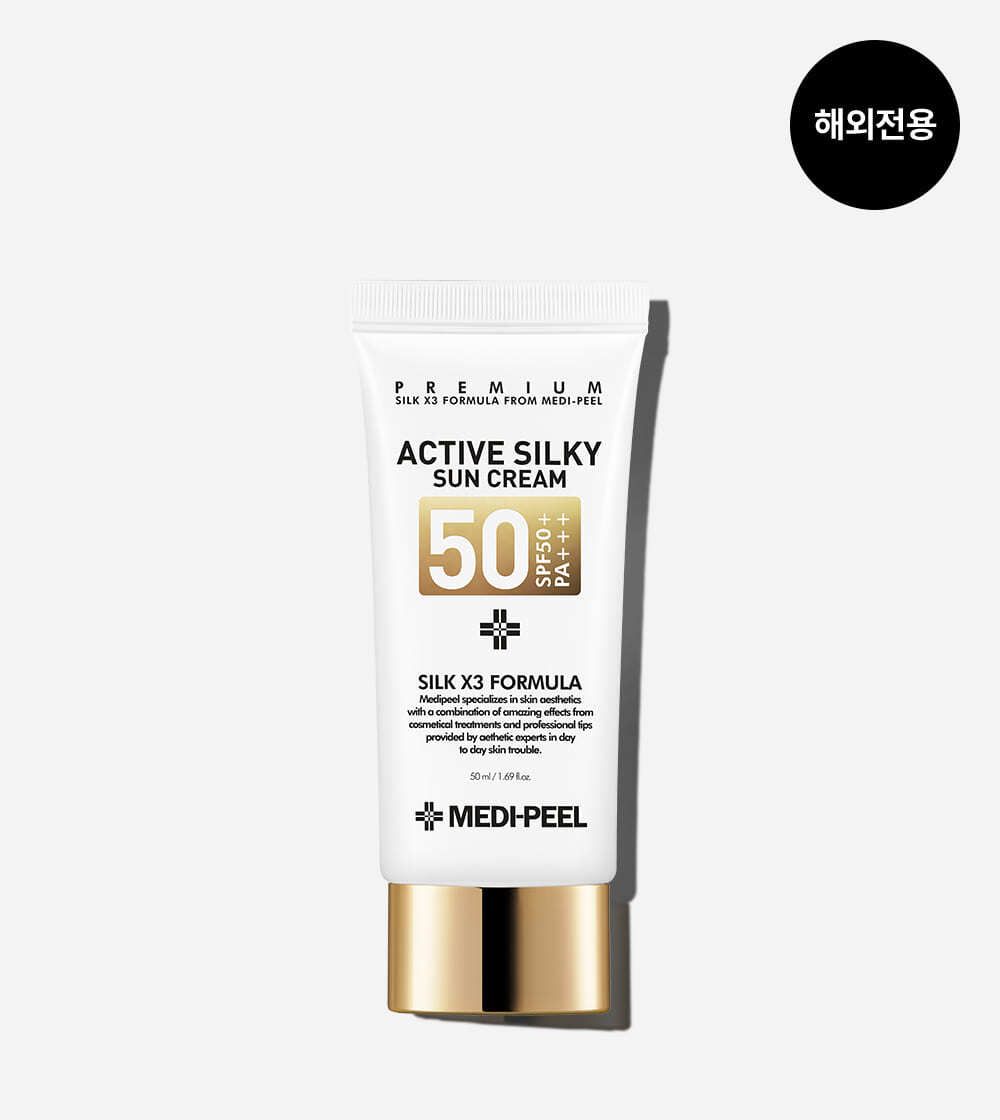 MEDI-PEEL Антивозрастной солнцезащитный крем с пептидами Active Silky Sun Cream SPF 50+ PA+++ 50 ml.