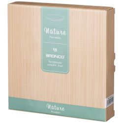 НАБОР ТАРЕЛОК ЗАКУСОЧНЫХ BRONCO "NATURE" 2 ШТ. 23 СМ БЕЖЕВЫЙ (КОР=8НАБ.)