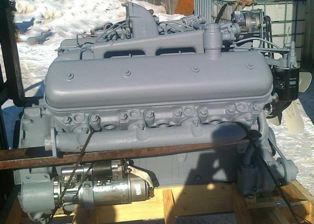 Двигатель 238М2-5 кап ремонт вал 0-0 вид справа
