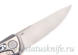 Нож Широгоров Флиппер F95NL 3M M390 CF WHITE STORM MRBSфотография - 8