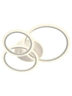 Люстра потолочная светодиодная с пультом ДУ Rivoli белая LED 100 Вт 3000 - 6000 К, светильник на кухню, в детскую, в спальню