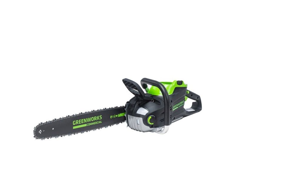 Цепная пила Greenworks GC82CS51k5, 82v, 51 см, в комплекте с АКБ 5 А·ч и ЗУ (аккумуляторная)