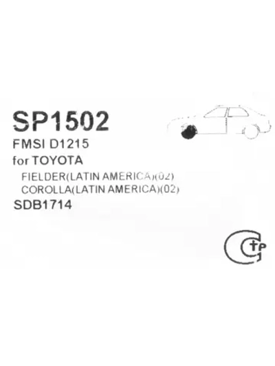 Колодки тормозные TOYOTA Corolla (02-) передние (4шт.) SANGSIN