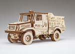Сборная модель из дерева 3D EWA МАЗ-6440RR (заводной)