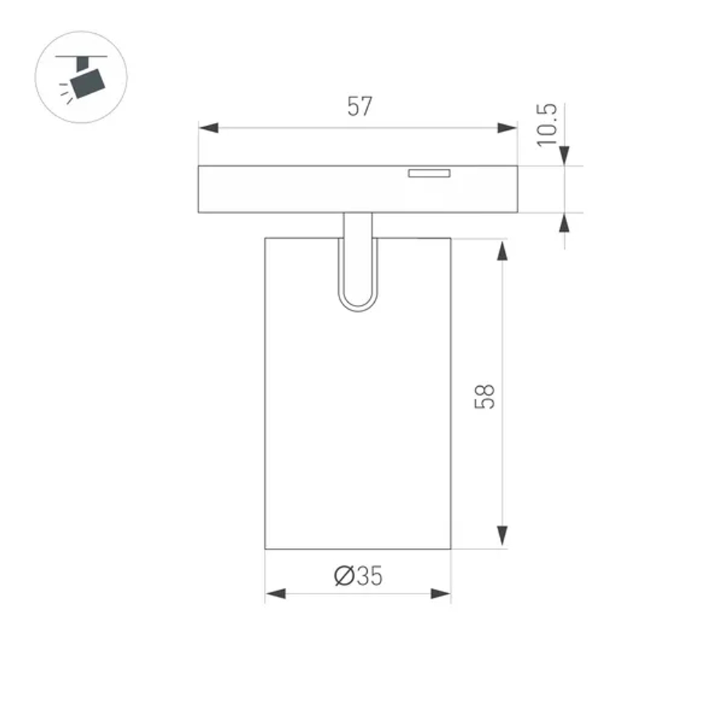 Светильник MAG-MICROCOSM-SPOT-R35-5W Day4000 (BK, 36 deg, 24V) (Arlight, IP20 Металл, 3 года) 043253(1)