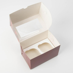 Коробка для 2 капкейков «Чудесного нового года!» 10 х 16 х 10см