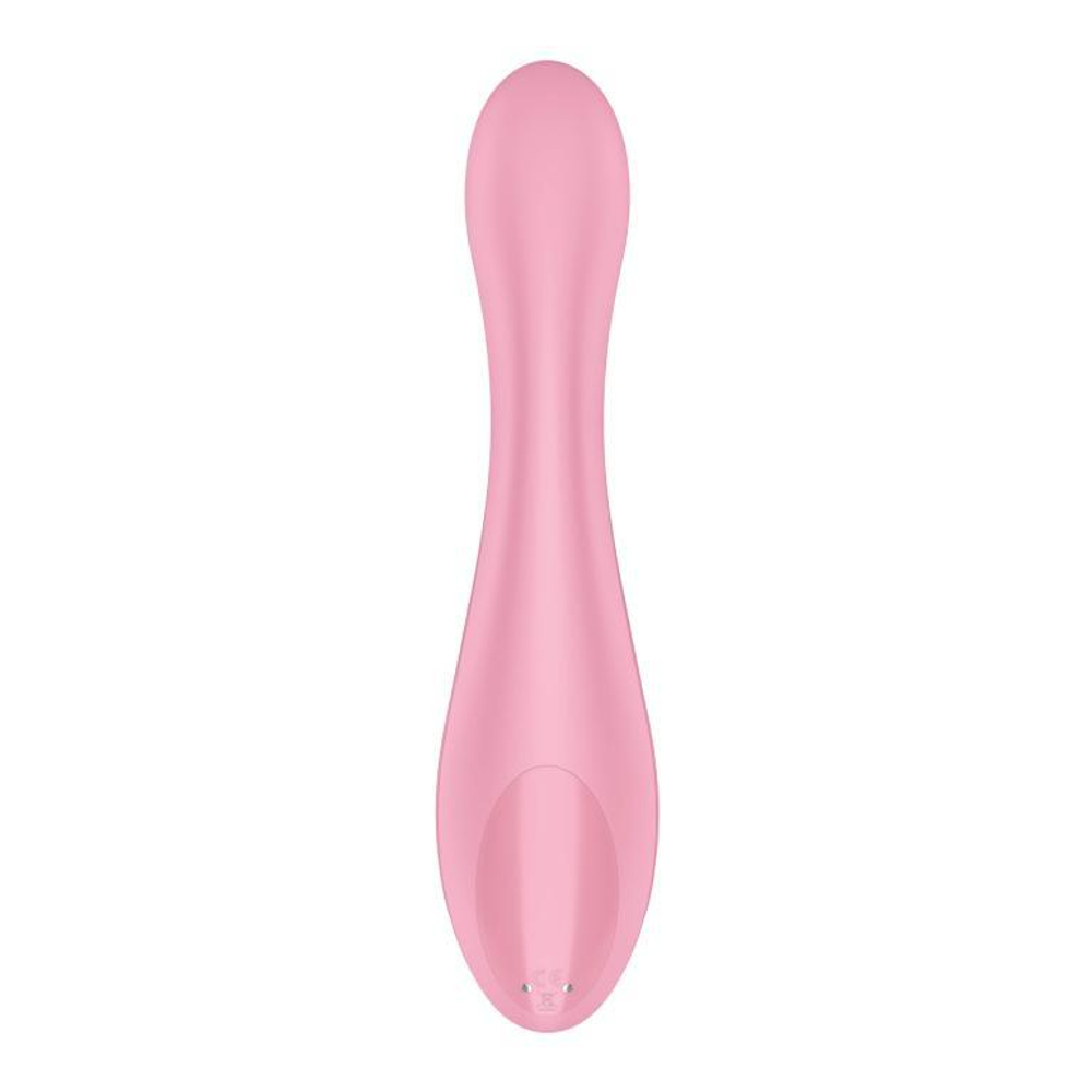 Розовый вибромассажер G-Force - 19 см.