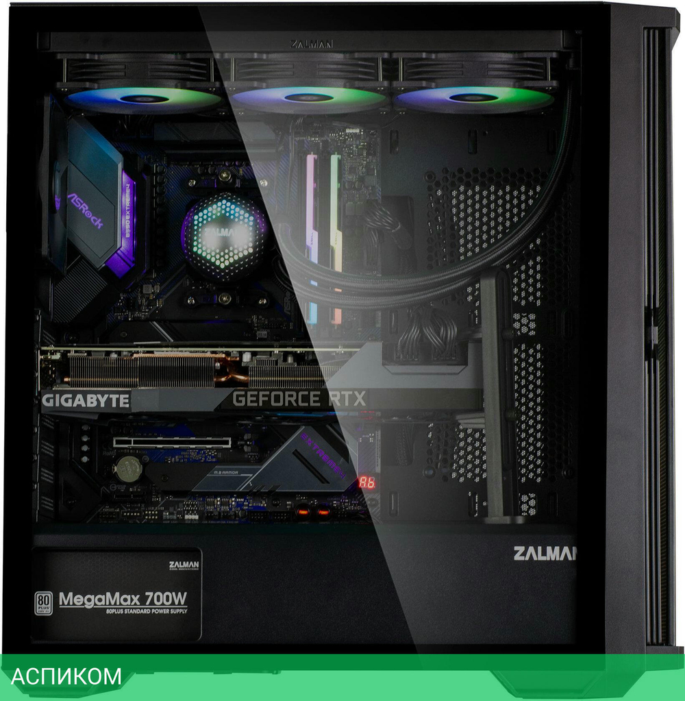 Корпус Zalman Z10 ATX без БП черный