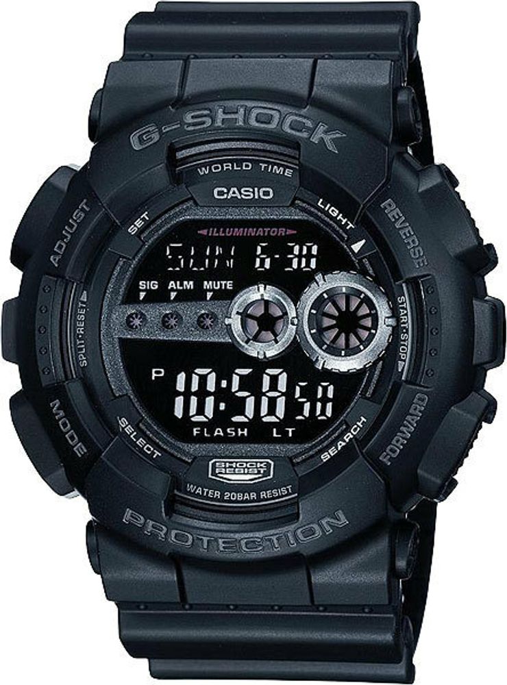 Японские наручные часы Casio G-SHOCK GD-100-1B с хронографом