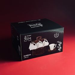 Lenardi 235-084 Чайный набор 12пр. 180мл на подставке TROPICAL в под.уп.(х6)Фарфор