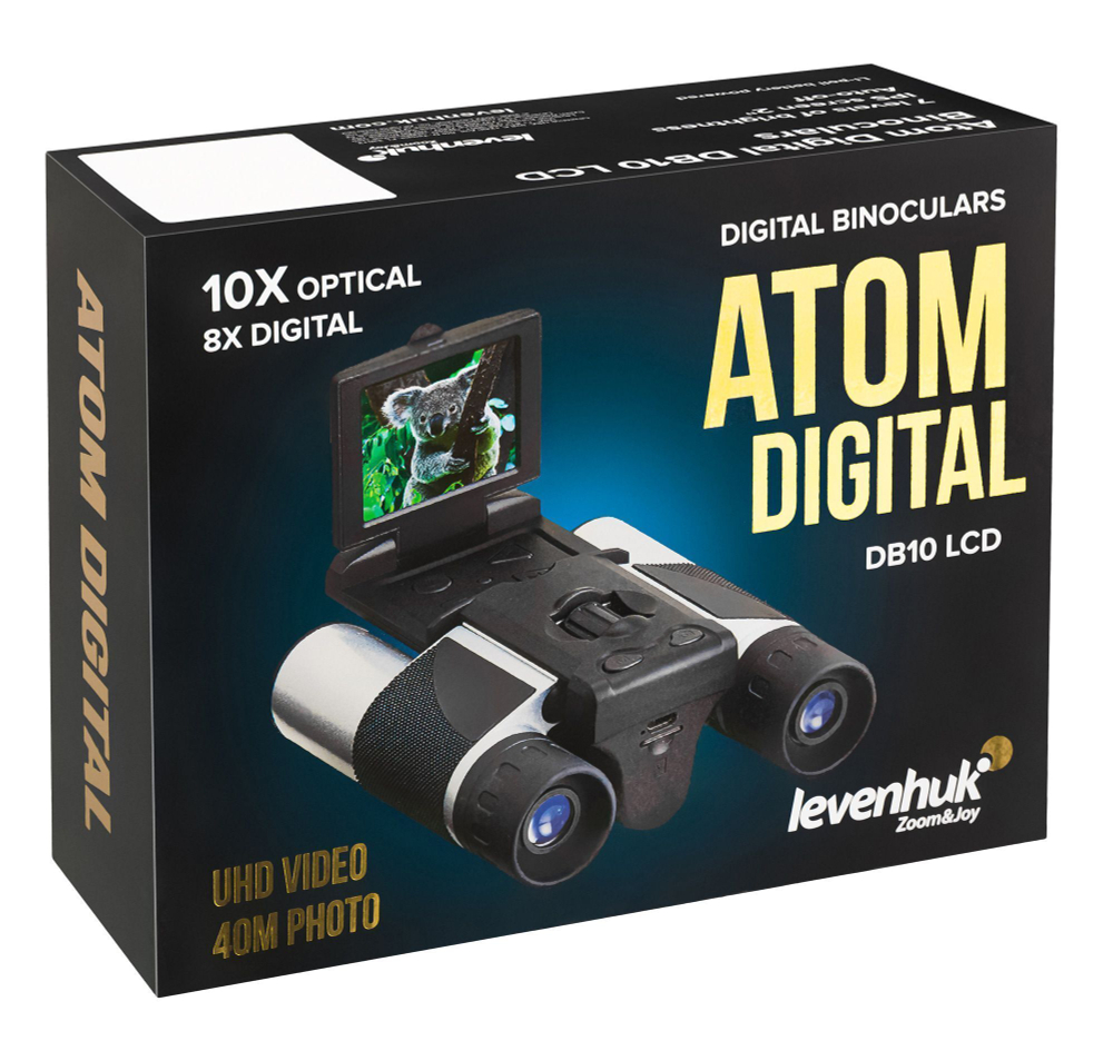 Бинокль цифровой Levenhuk Atom Digital DB10 LCD 10x25