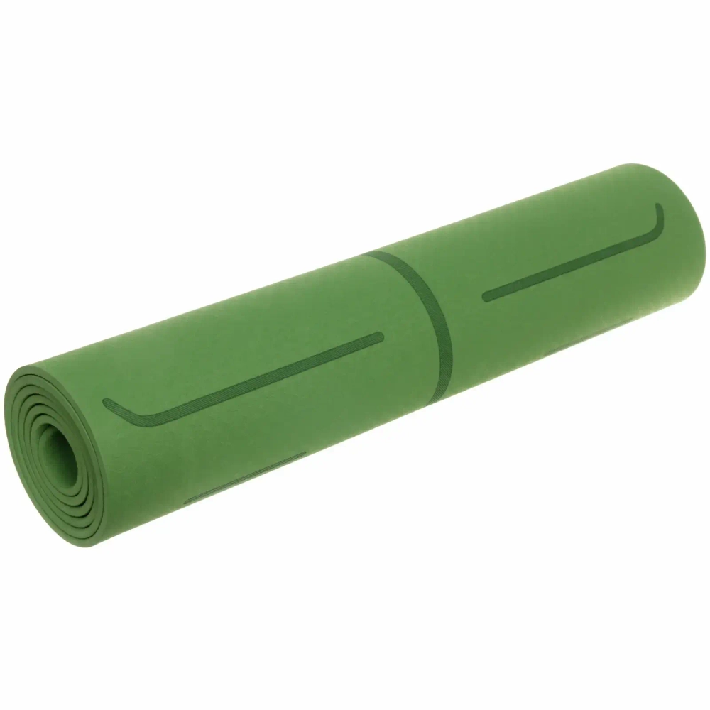 Коврик для йоги «Мандала» 183*61*06 см (ТРЕ), зеленый