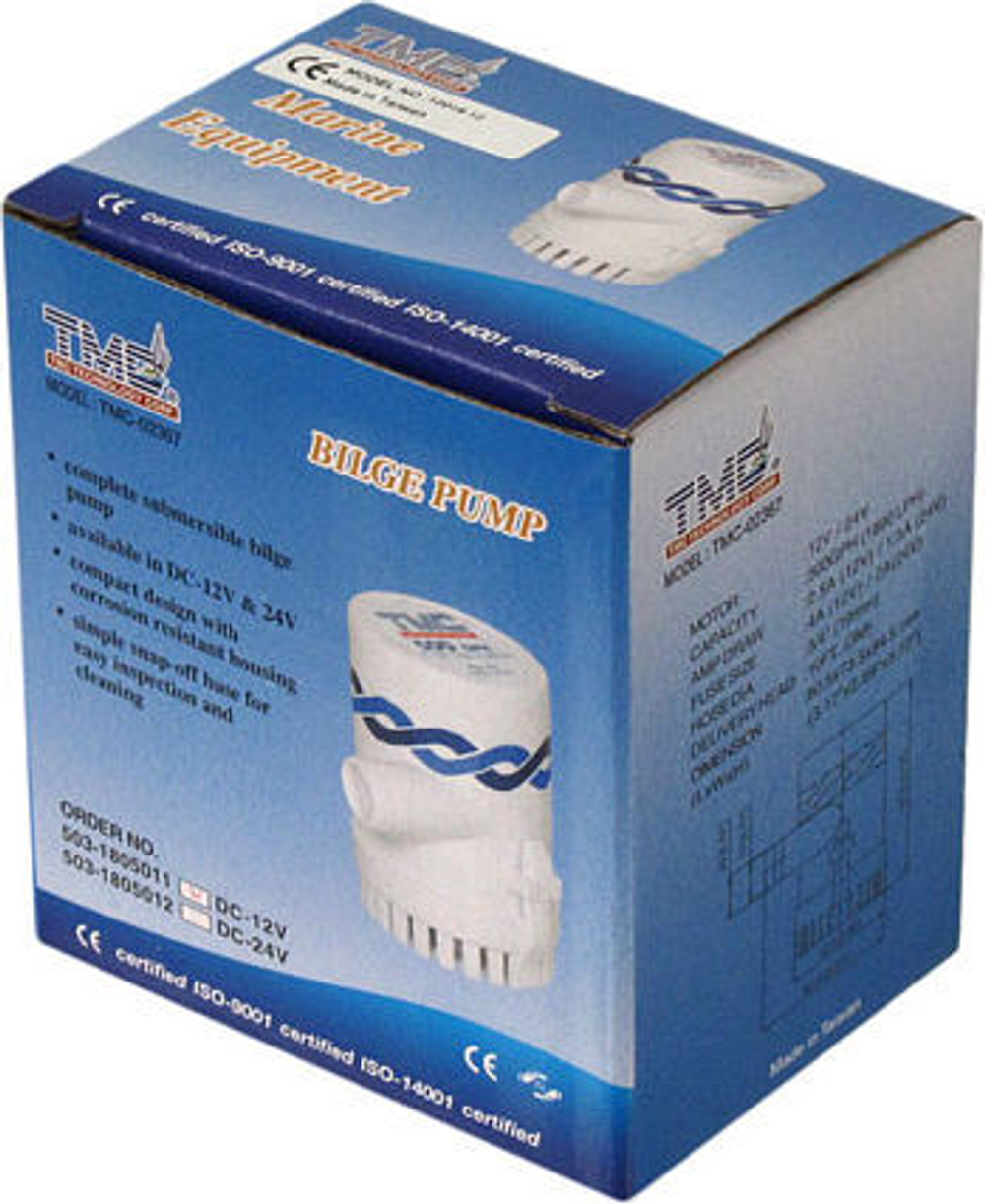 Помпа осушительная, 12 В, 500GPH (1892.5 л/ч)
