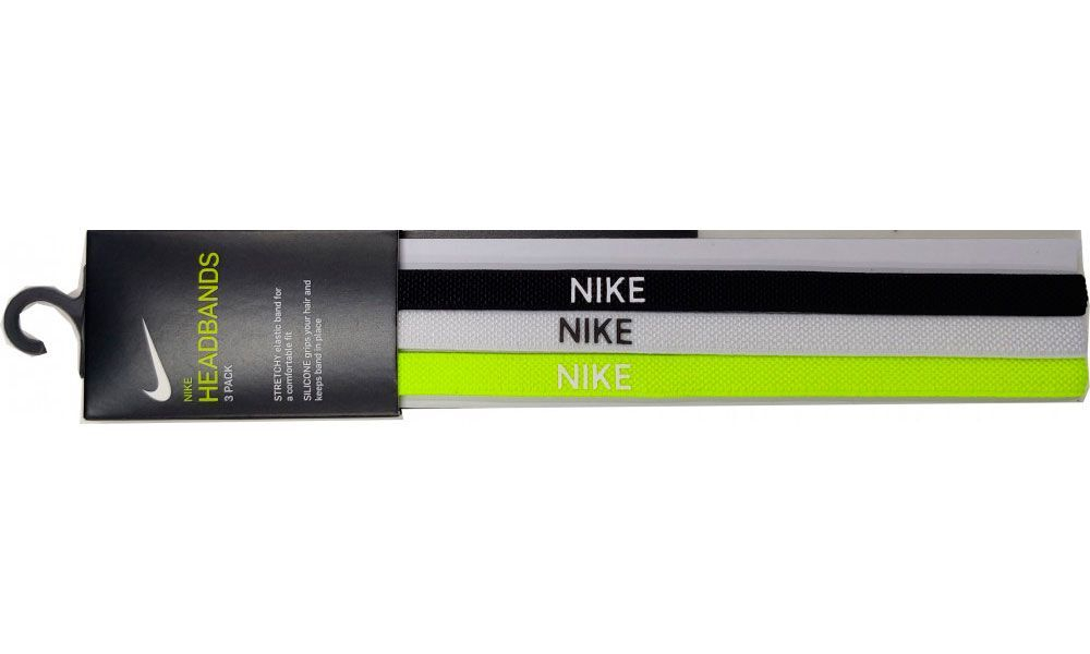 Повязка на голову Nike ELASTIC HEADBANDS 3 PK, резинки для волос