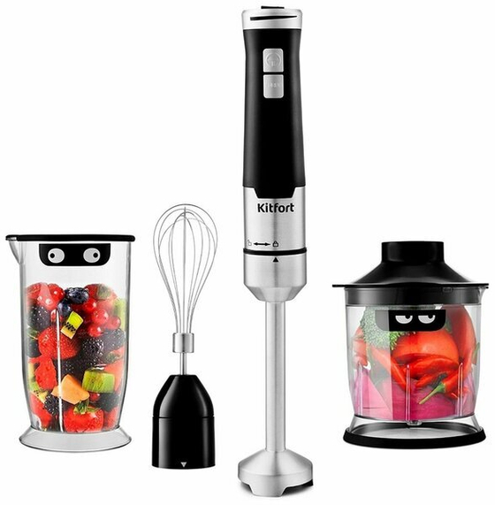 Kitfort KT-3053 3в1 черный Блендер погружной