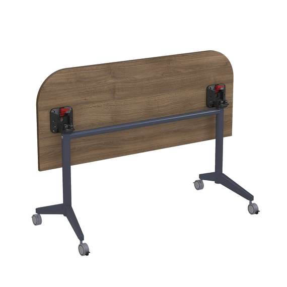 8ФСРР.102-S Складной радиусный стол-трансформер Simple с фиксаторами (1450*600*750)