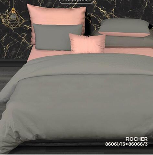 Простыня на резинке 160/200 перкаль 86061-13 серый