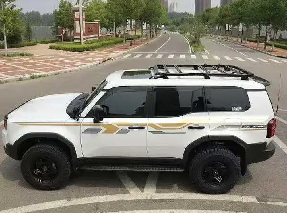 Укороченная платформа на крышу с лестницей для Toyota Land Cruiser Prado 250 LC250 2024+ Тойота крузер крузак органайзер обвес