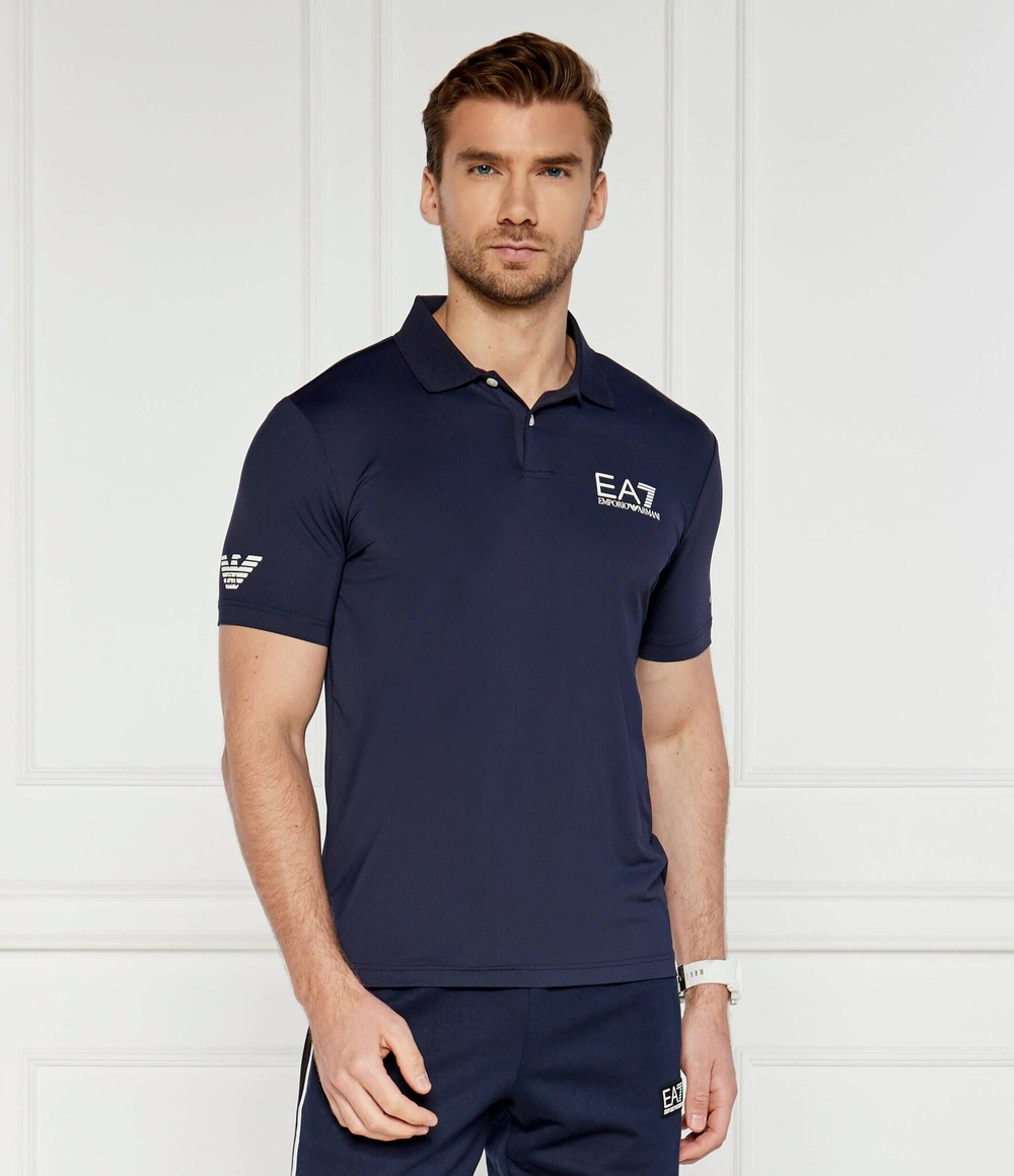 Поло EA7 - темно-синий(8NPF23 PJEMZ)