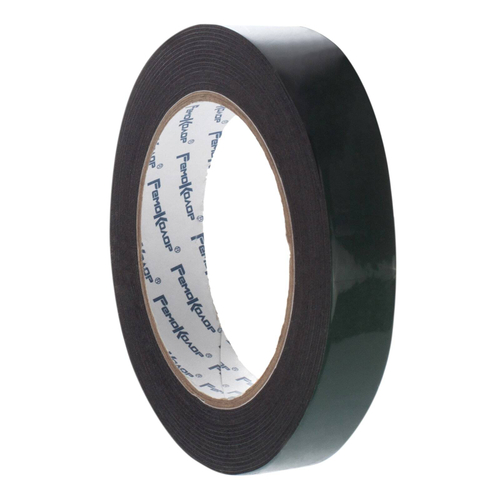 49-6-020 Лента клейкая монтажная, на черной основе, двухсторонняя, вспененная, 19ммх5м