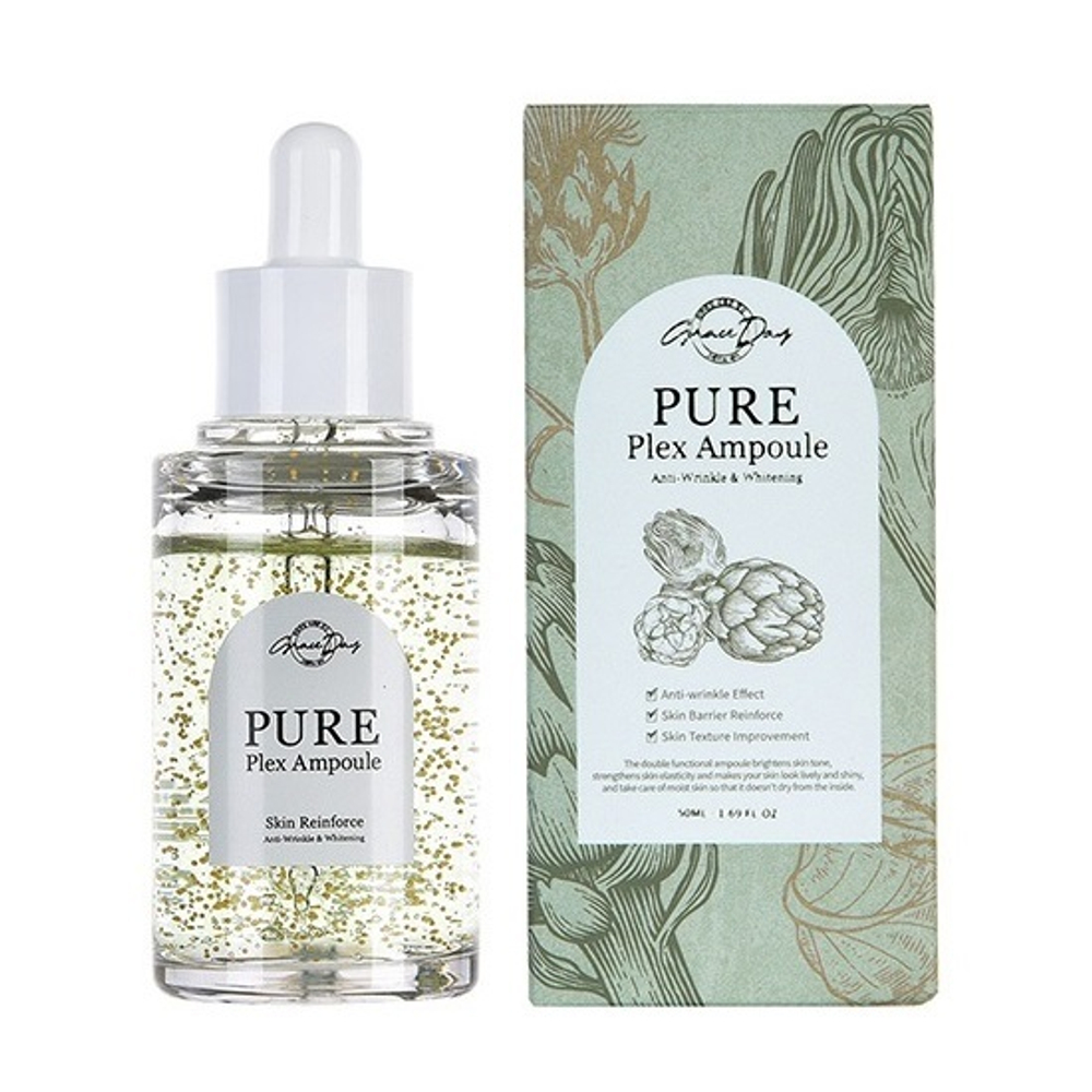 Увлажняющая сыворотка с экстрактом Артишока Grace Day Pure Plex Ampoule 50мл