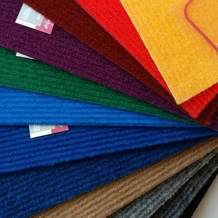 Выставочный ковролин ЭКСПО, чёрный 3мм, ширина 2 м, рулон 40 кв.м