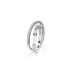 HYPERBOLA:RING 2 ROW WHITE/RHS 52