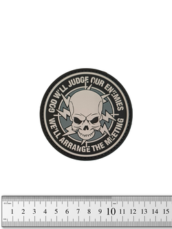 Шеврон God Will Judge our Enemies PVC 8,5 см