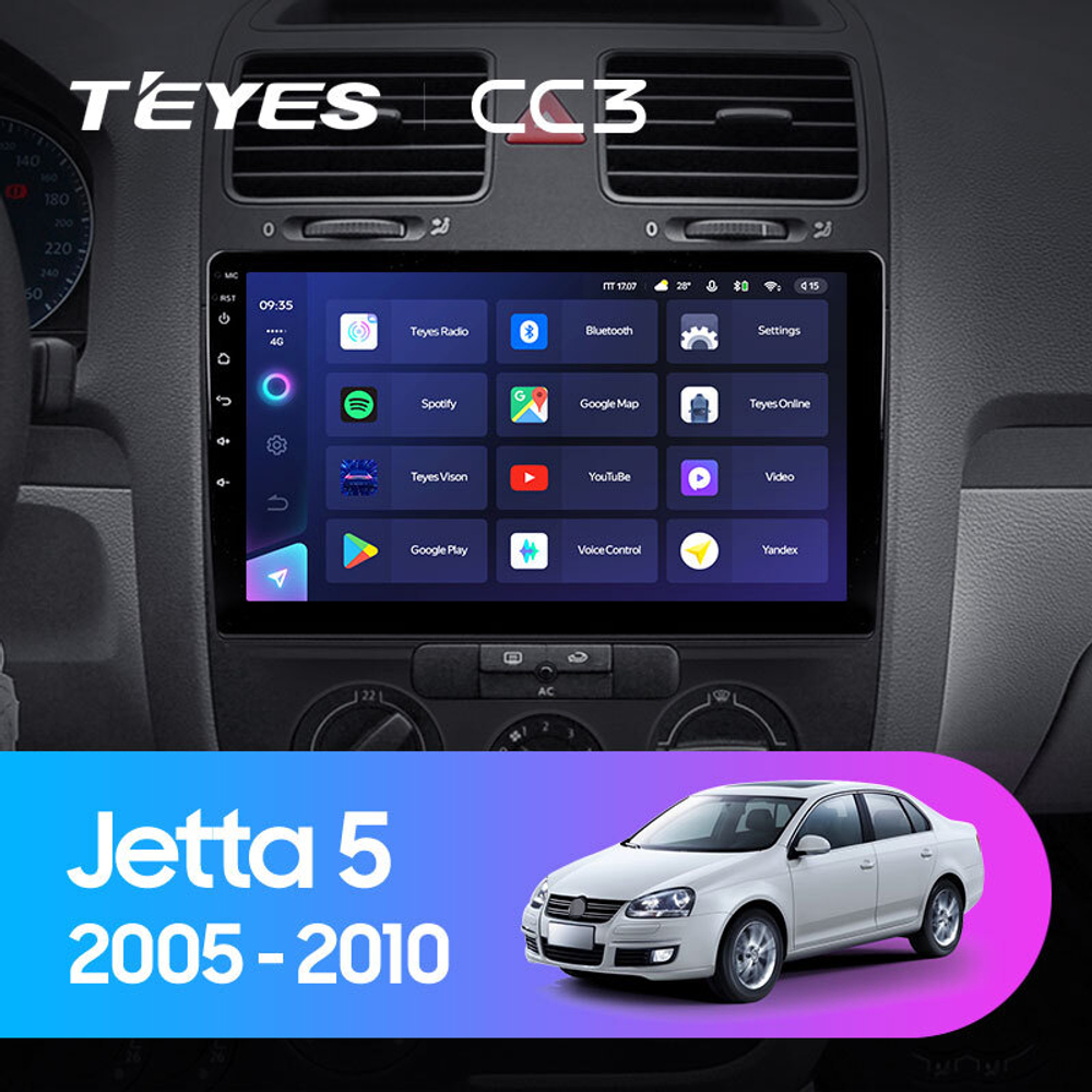 Teyes CC3 10,2"для Volkswagen Jetta 5 2005-2010