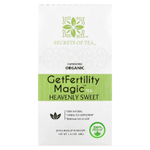 Secrets of Tea, Органический чай GetFertility Magic ™, Heavenly Sweet, без кофеина, 20 чайных пакетиков, 40 г (1,41 унции)
