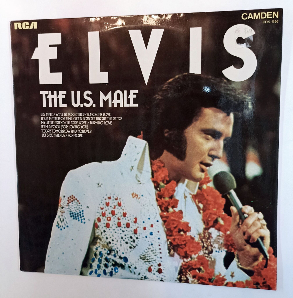 Винтажная виниловая пластинка LP Elvis The U.S. Male (UK 1975)