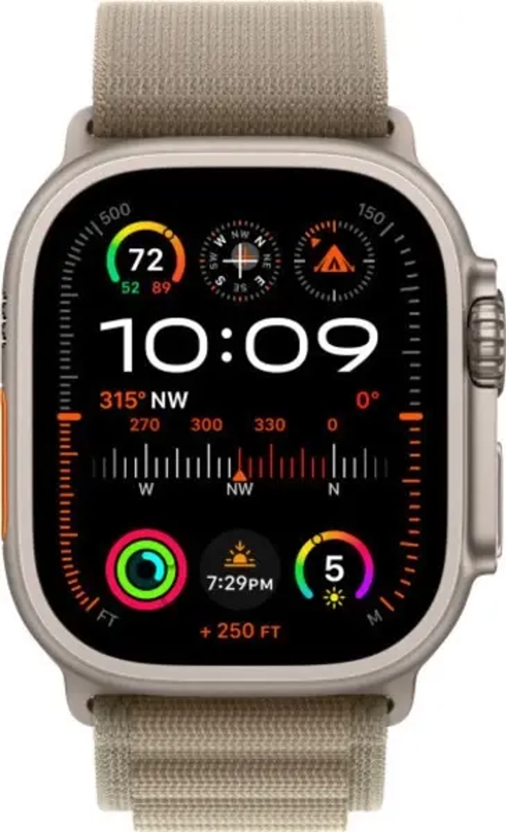 Apple Watch Ultra 2 GPS+Cellular 49mm, ремешок "Olive Alpine Loop"