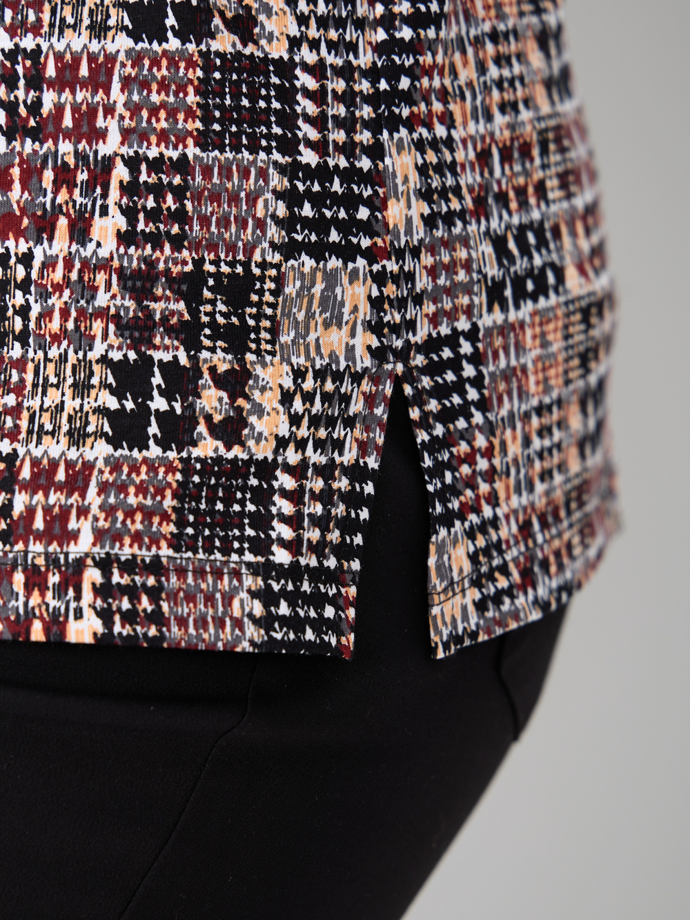 Рубашка Р-001/пьедепуль-черныйтерракот